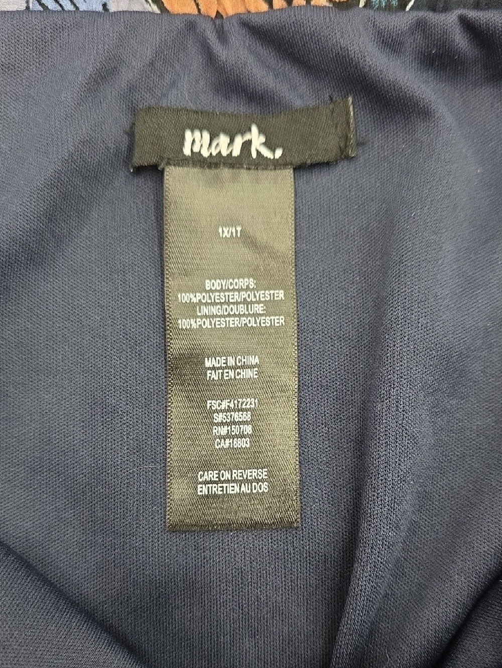 Mark brand. Floral Maxi Skirt in Navy, Pink, Lilac, and Tan - Picture 2 of 6